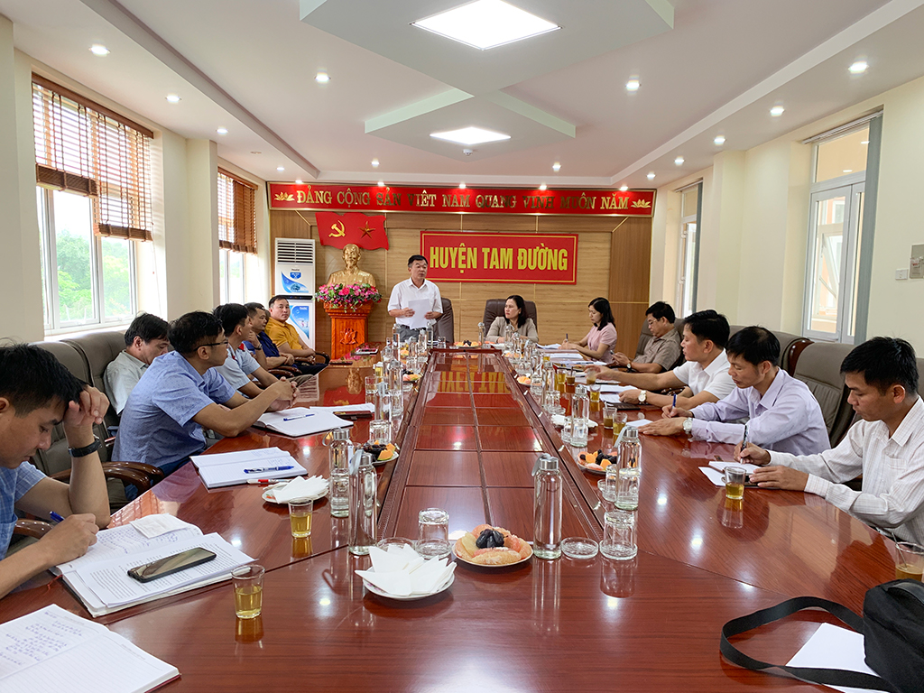Đoàn công tác huyện Bắc Trà My làm việc với huyện Tam Đường