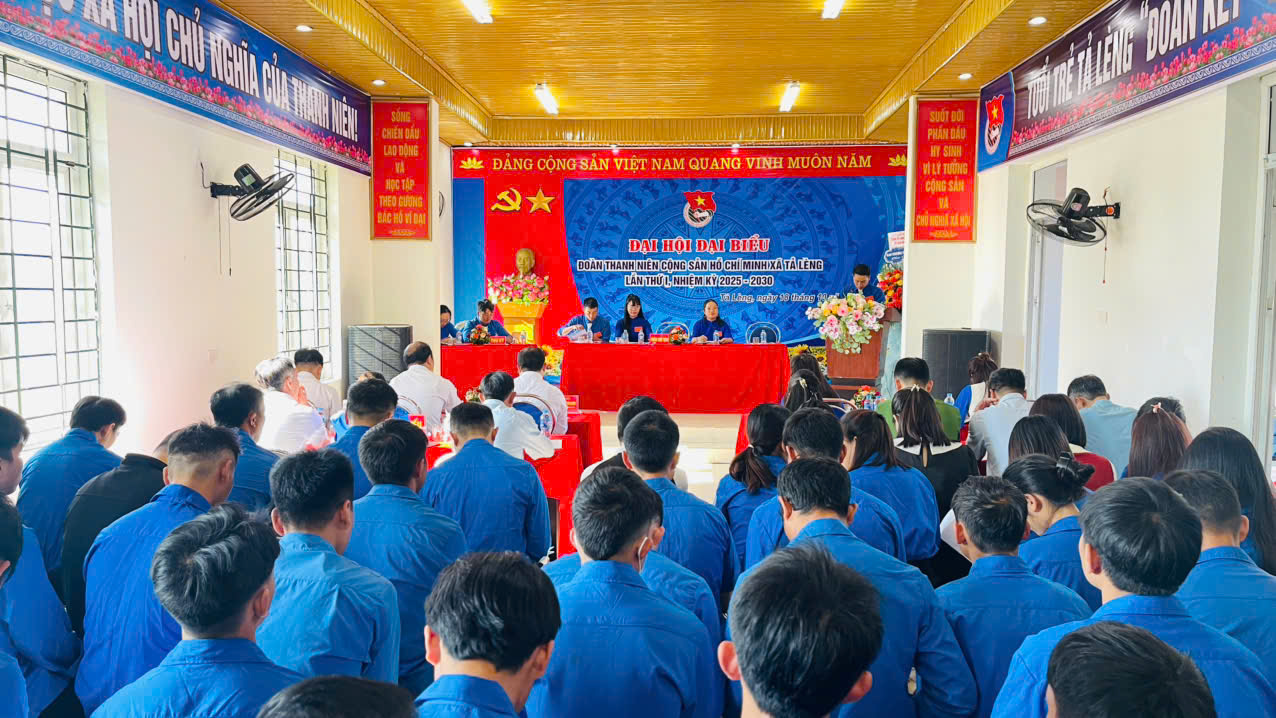 ĐẠI HỘI ĐẠI BIỂU ĐOÀN TNCS HỒ CHÍ MINH XÃ TẢ LÈNG LẦN THỨ I, NHIỆM KỲ 2025 – 2030