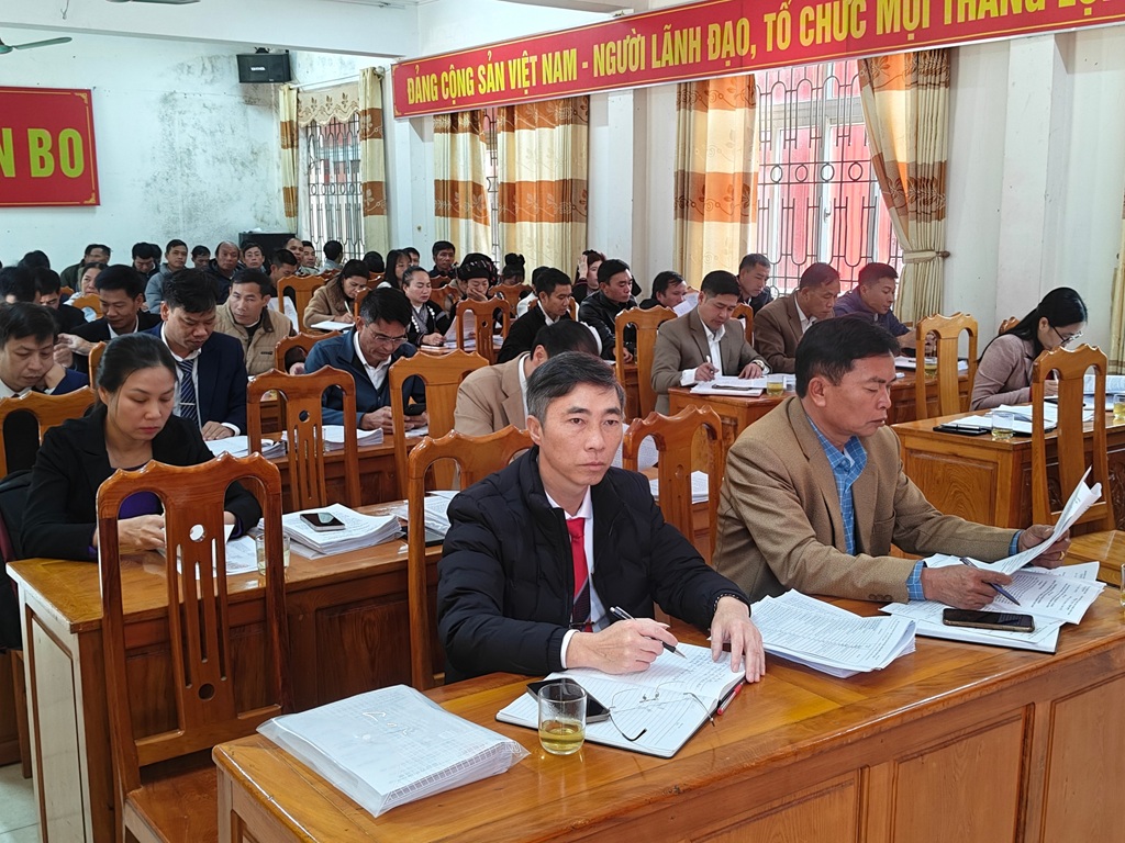 Kỳ họp thứ 6 HĐND xã Bản Bo khóa XXI, nhiệm kỳ 2021 - 2026